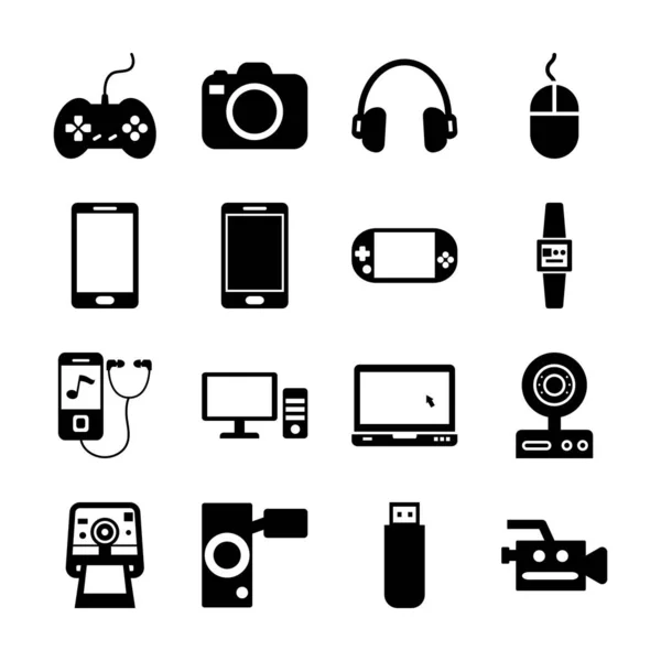 Gadget icono sólido — Archivo Imágenes Vectoriales