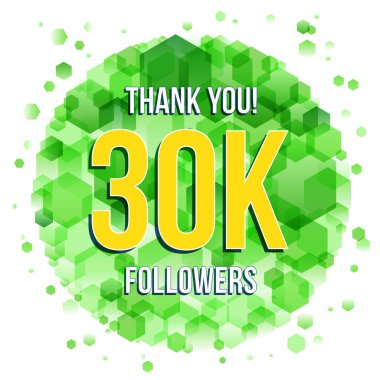 Teşekkür ederim 30k takipçileri