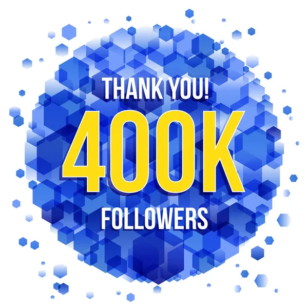 Teşekkür 400k takipçileri kartı