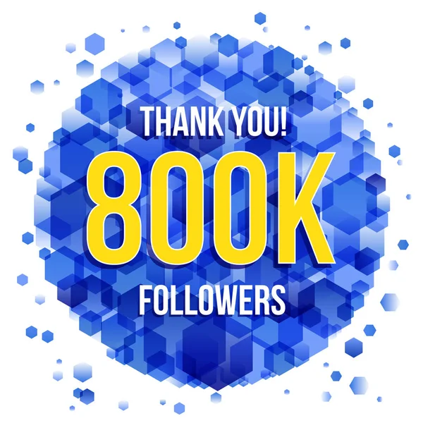 Teşekkür 800k takipçileri kartı
