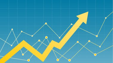 Oklu soyut mali tablo.