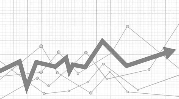 Aktiemarknaden Diagram Koncept — Stock vektor