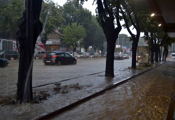 Varna Bulgaria July 2018 Shower Lasting Hour Half Passed Seaside — Stock Photo, Image