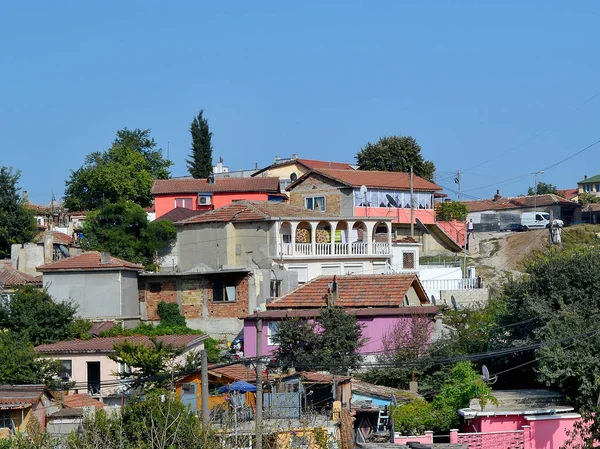 Varna Bulgaria Agosto 2018 Barrio Gitano Varna Está Densamente Construido — Foto de Stock