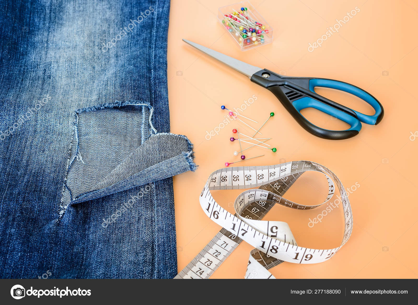 Orange Tailors Tape stock image. Image of clipping, centimetre