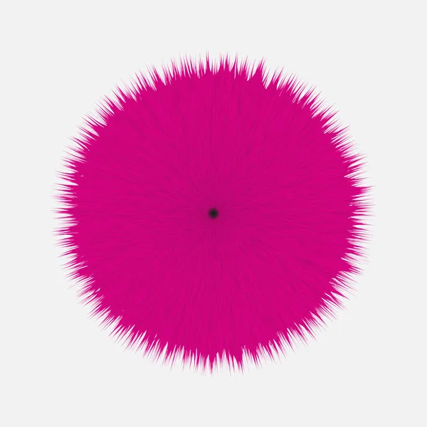 Pink Fluffy Hair Pom — Stock Photo, Image