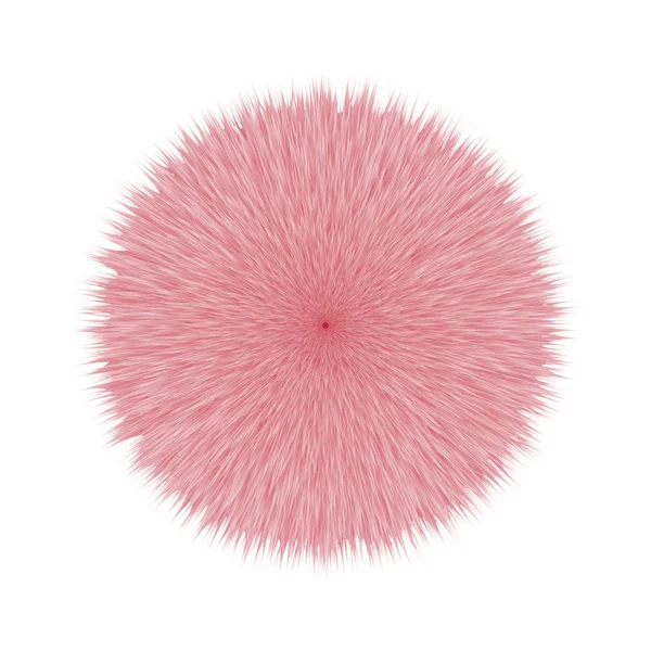 Ροζ μαλλιά αφράτα Pom — Φωτογραφία Αρχείου
