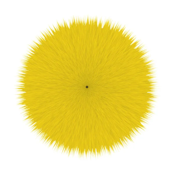 Cabelo Fluffy amarelo Pom — Fotografia de Stock