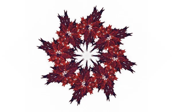 Αφηρημένη επιθετική fractal κόκκινο μαύρο σχήμα — Φωτογραφία Αρχείου