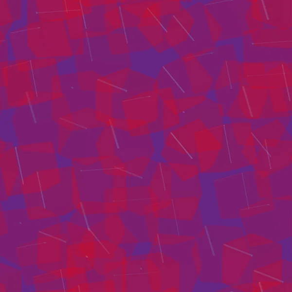 Patrón transparente rojo de los cubos sin costura, ilustración 3D — Vector de stock