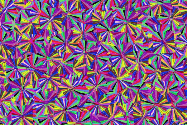 Abstract Kleurelementen Naadloos patroon 3D Illustratie — Stockvector