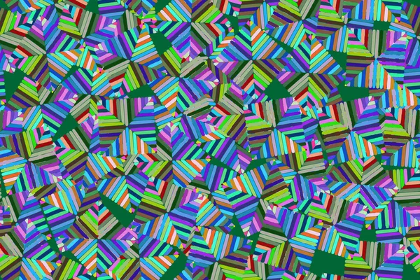 Abstrakcyjne elementy kolorów Płynny wzór 3D Ilustracja — Wektor stockowy