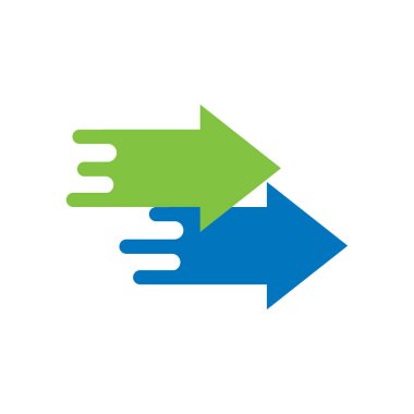 Hızlı oku Logo simge tasarım