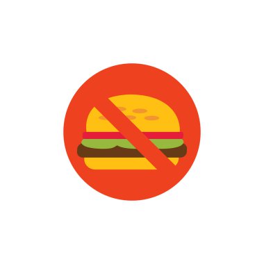 Hiçbir Burger Logo simge tasarım