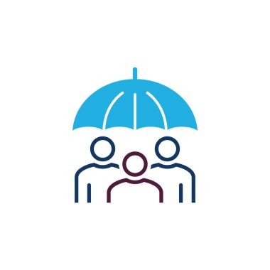 Aile sigortası Logo simge tasarım