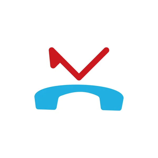 Missed Call Logo Icon Design — Stock Vector