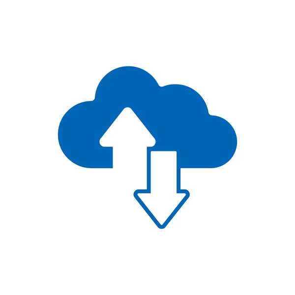 Pilen Cloud Logo Ikon Design — Stock vektor