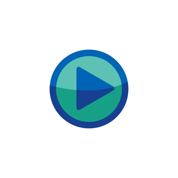 Play Logo Icon Design — Stock Vector