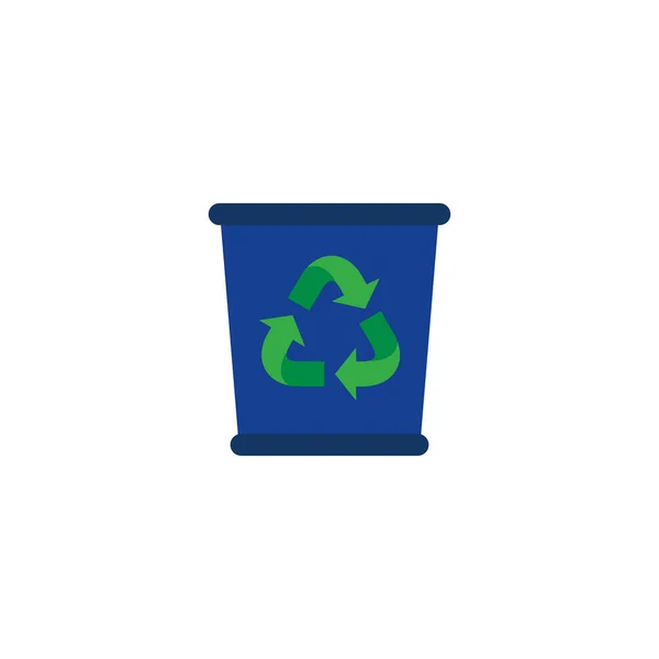 Conception Icône Logo Recyclage — Image vectorielle