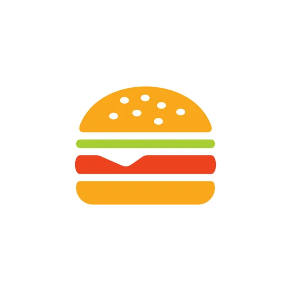 Köstliche Burger Farbiges Symbol Vektorillustration — Stockvektor