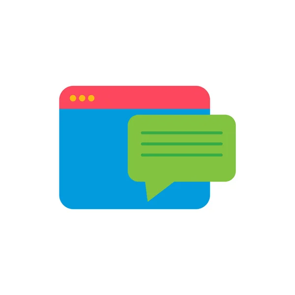 Online Chat Logo Pictogram Ontwerp — Stockvector
