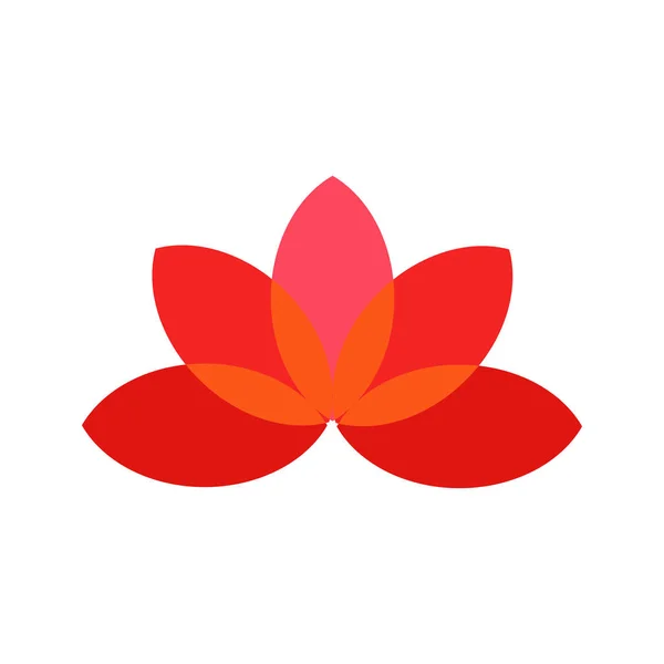 Lotus Λογότυπο Εικονίδιο Σχεδιασμός — Διανυσματικό Αρχείο