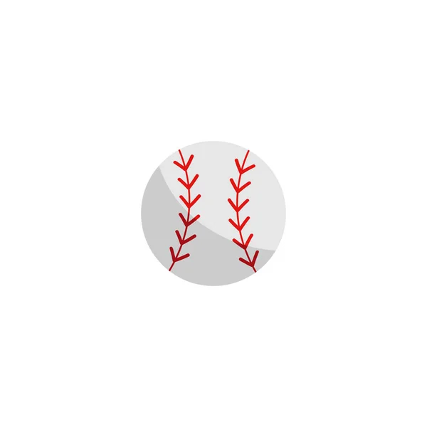 Conception Icône Logo Balle Baseball — Image vectorielle