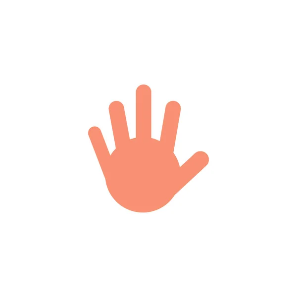 Design Ícone Logotipo Suporte Sistema Mão — Vetor de Stock
