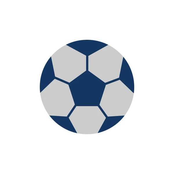 Ballon Football Icône Plate Illustration Vectorielle — Image vectorielle