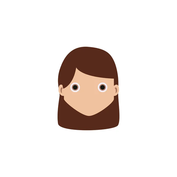 Kız Logo Simge Tasarım — Stok Vektör