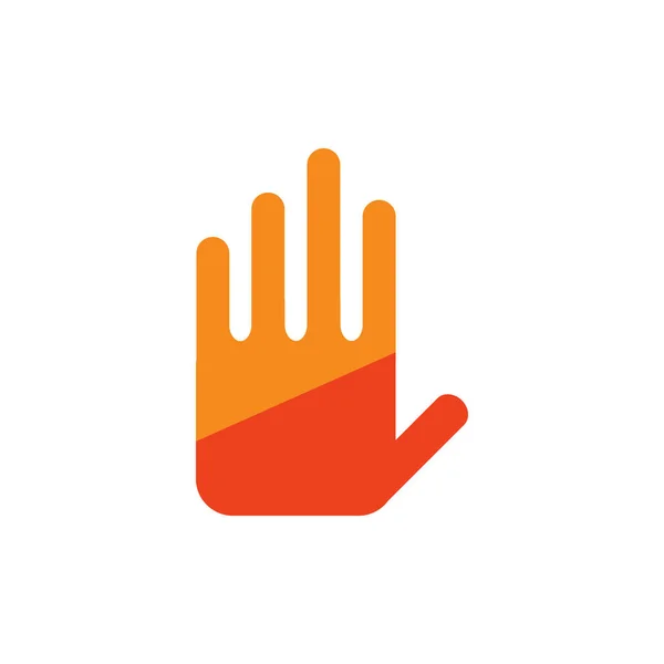 Hand Logo Icon Design — Stockvektor