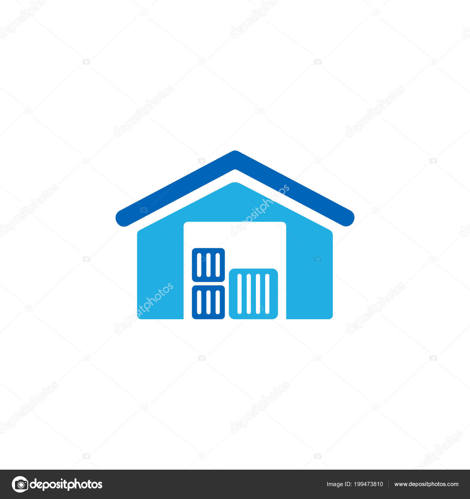 Warehouse Logo Icon Design — Stock Vector © putracetol #199473810