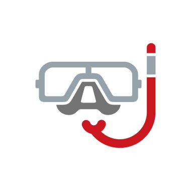 Şnorkel yaz Logo simge tasarım