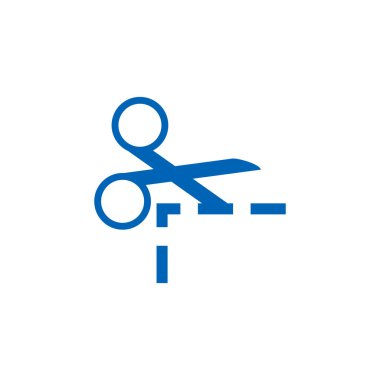 Makas Logo simge tasarım