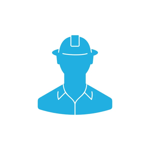 Logotipo Trabalhador Icon Design — Vetor de Stock