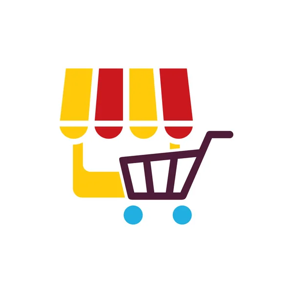 Boutique Logo Icône Design — Image vectorielle