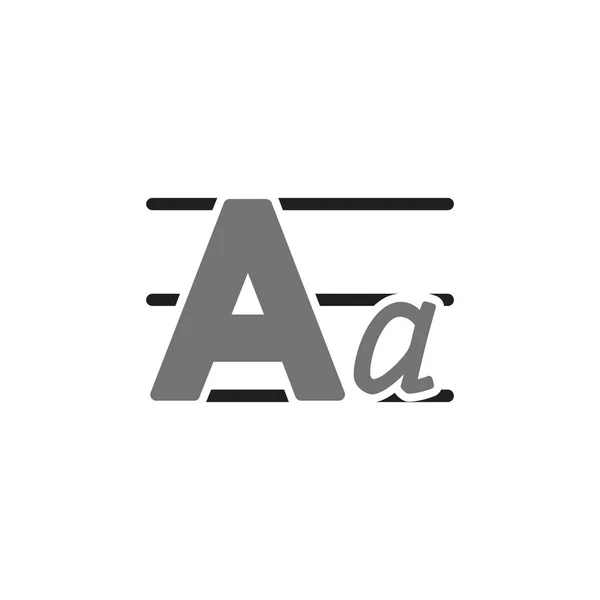 Ein Brief Bildung Logo Icon Design — Stockvektor