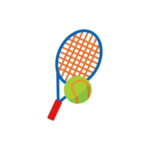 Tennis Embleemontwerp Pictogram — Stockvector