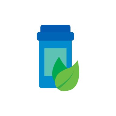 Doğa tıp Logo simge tasarım