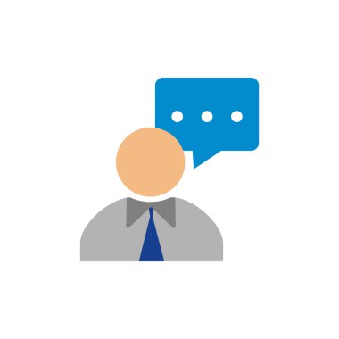 Sohbet iş stratejisi Logo simge tasarım