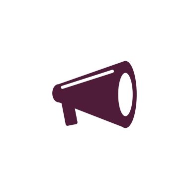 hoparlör düz simgesi beyaz arka plan üzerinde vektör illüstrasyon izole