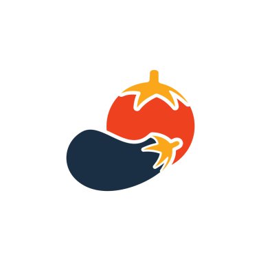 Sebze Bahçe logosu simgesi tasarım