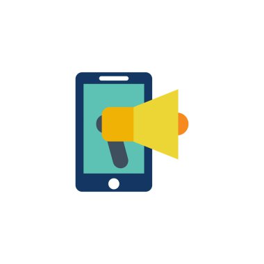 Mobil reklam Logo simge tasarım