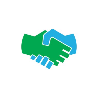 Karşılıklı iş Logo simge tasarım