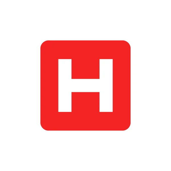 Projeto Ícone Logotipo Hospital — Vetor de Stock