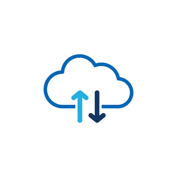 Pilen Cloud Logo Ikon Design — Stock vektor