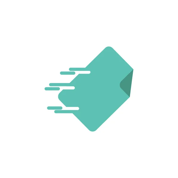 Schnell Dokument Logo Symbol Design — Stockvektor