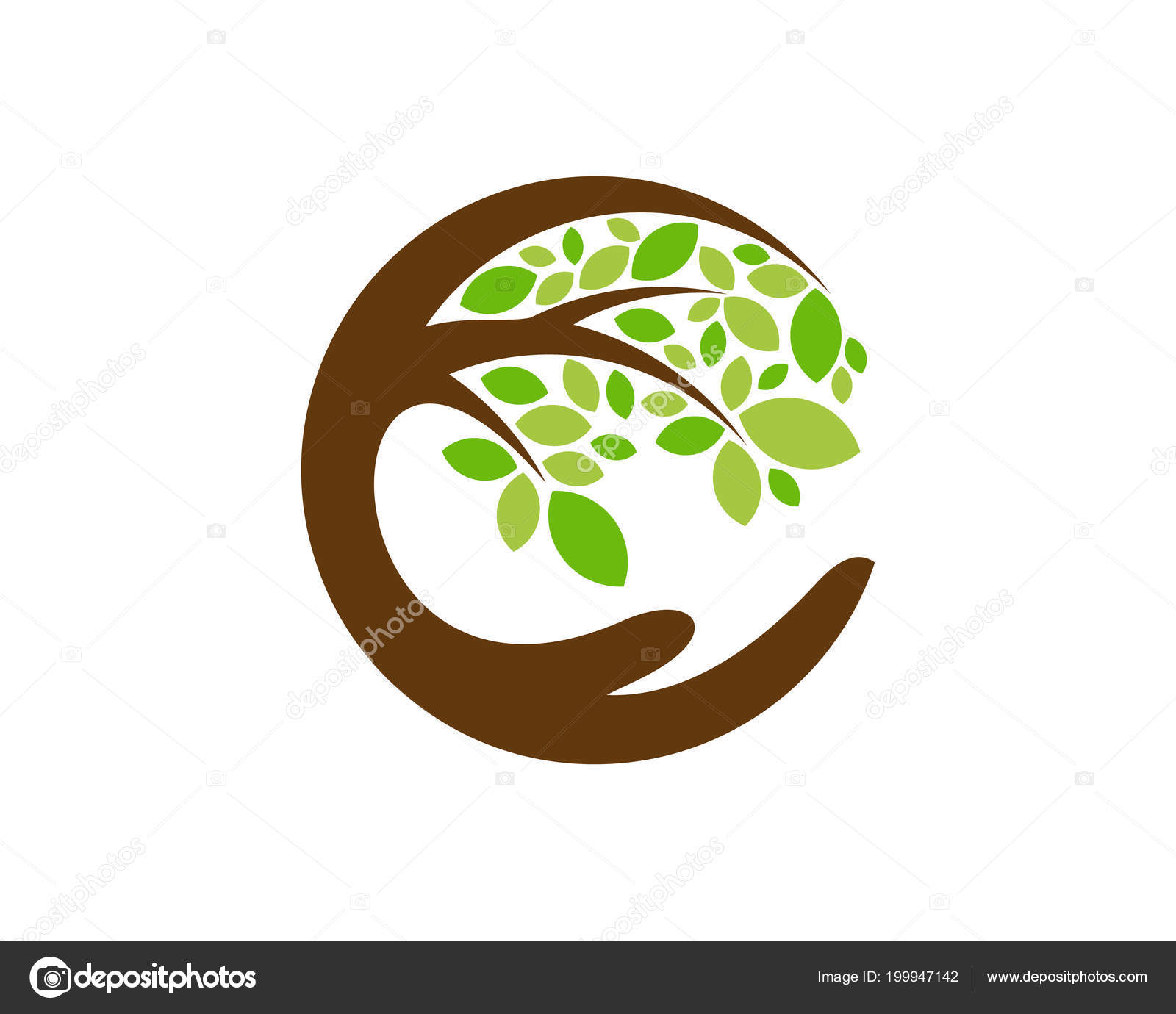 Charity Tree Icon Logo Design Element Stock Vector C Putracetol