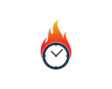 Sıcak zaman simgesi Logo tasarım öğesi