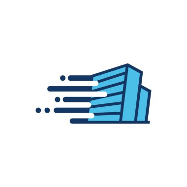 Bina hız Logo simge tasarım